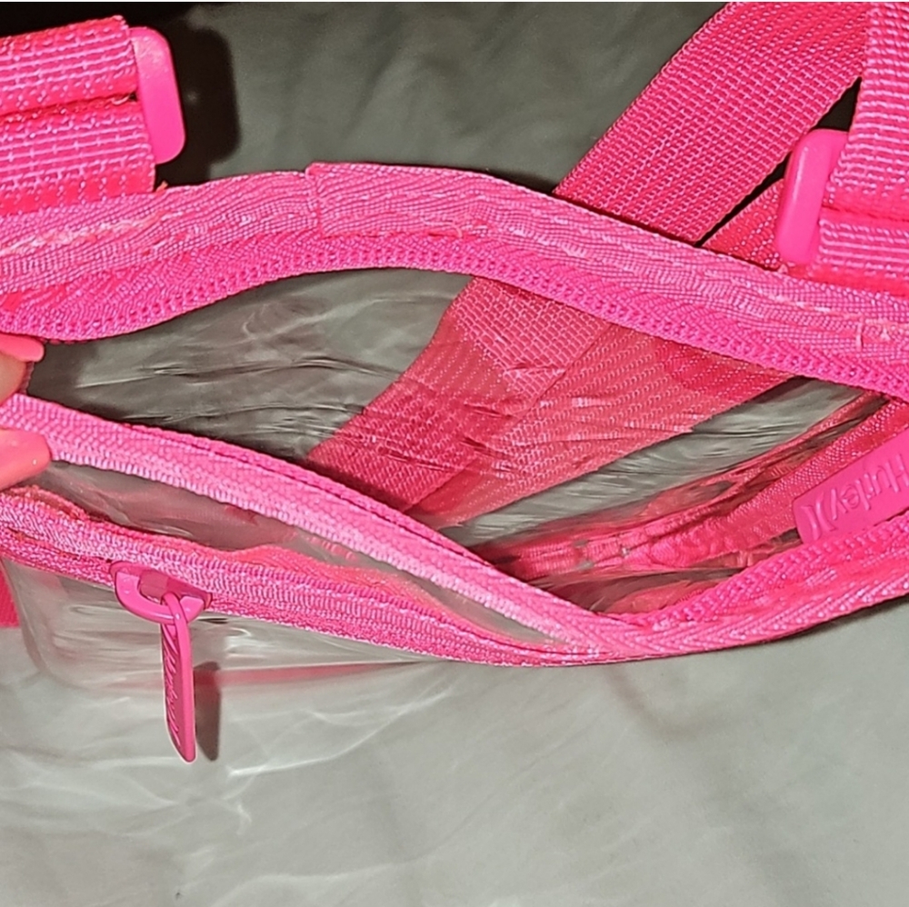 Hurley Clear Crossbody Stadium/Concert Bag, Color-Hper Pink - Picture 6 of 7
